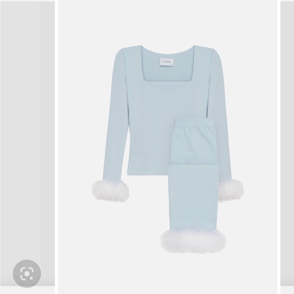 SLEEPER THE WEEKEND CHIC SET WITH LEGGINGS IN BLUE NEW XL - Picture 3 of 7